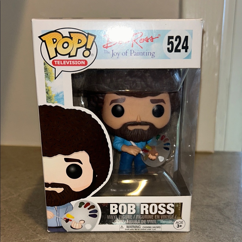 NEW IN BOX Bob Ross Vinyl Figure
